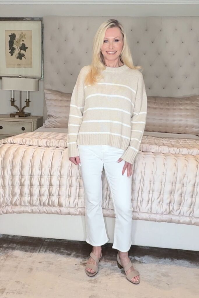 Over60 fashion blogger showcasing examples of Affordable ageless fashion for women over 50.